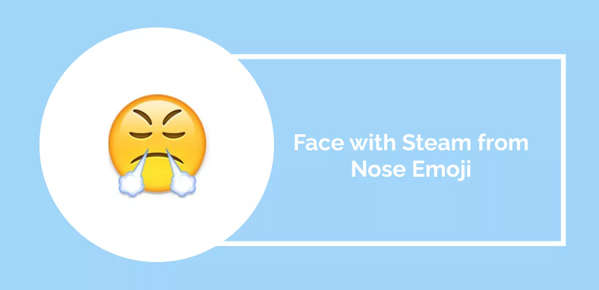 Face with Steam from Nose Emoji