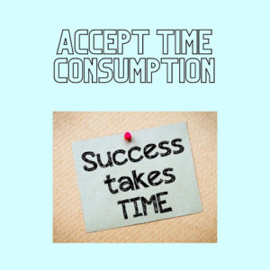 Illustration on accepting time consumption