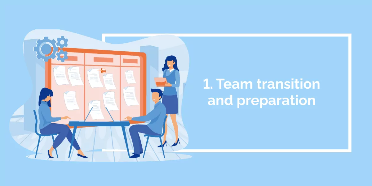 1. Team transition and preparation