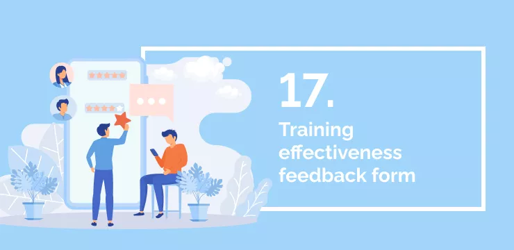 17 Training effectiveness feedback form