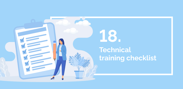 18 Technical training checklist