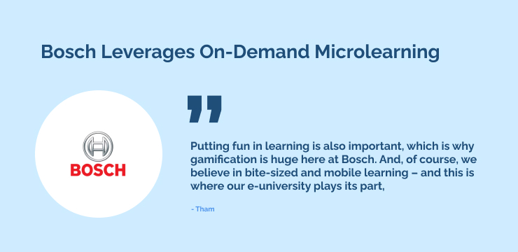 Bosch Leverages On-Demand Microlearning