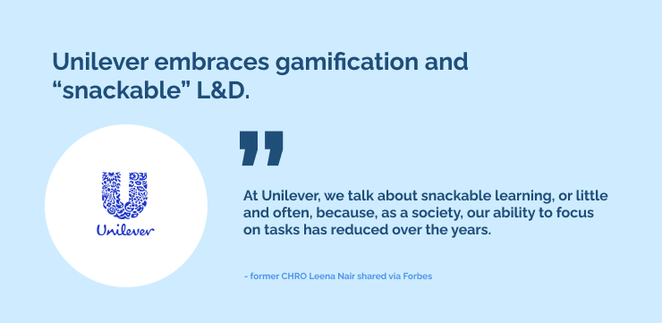 Unilever embraces gamification and “snackable” L_D.