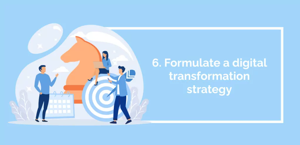 6. Formulate a digital transformation strategy